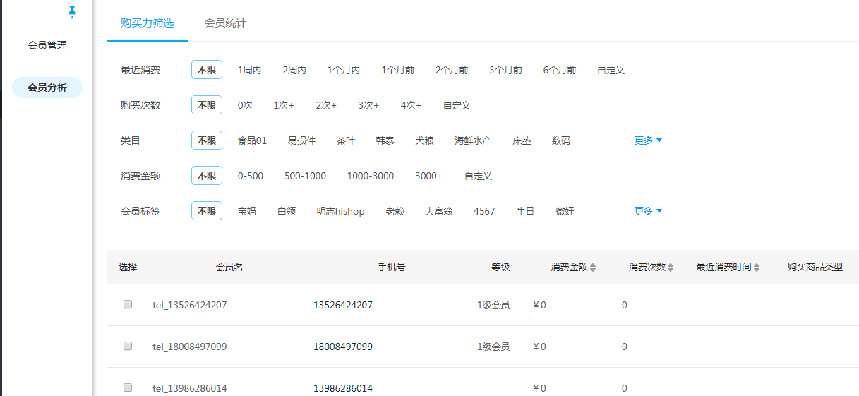 微信会员卡管理系统多少钱