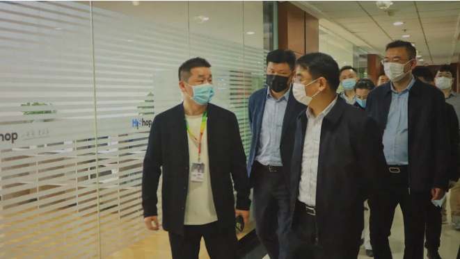 热烈欢迎!芙蓉区领导一行莅临优米体育中心考察调研——HiShop