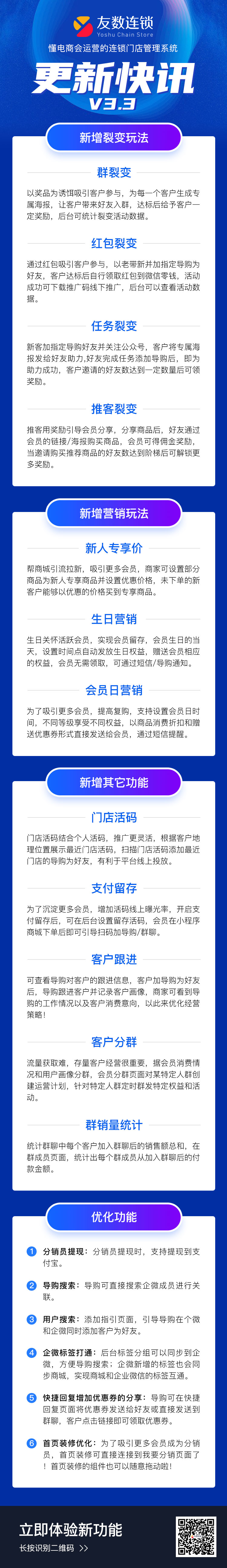 V3.3更新快讯—友数智慧新零售门店管理系统新版上线啦!