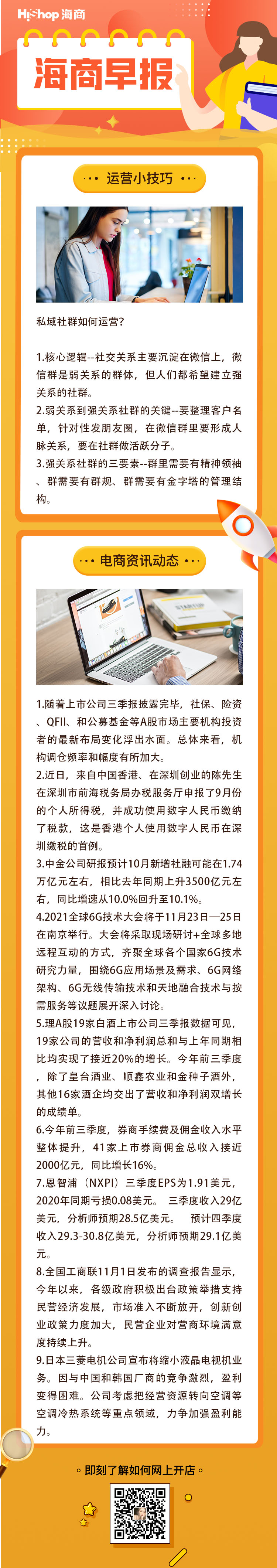 HiShop电商早报——2021年11月2日