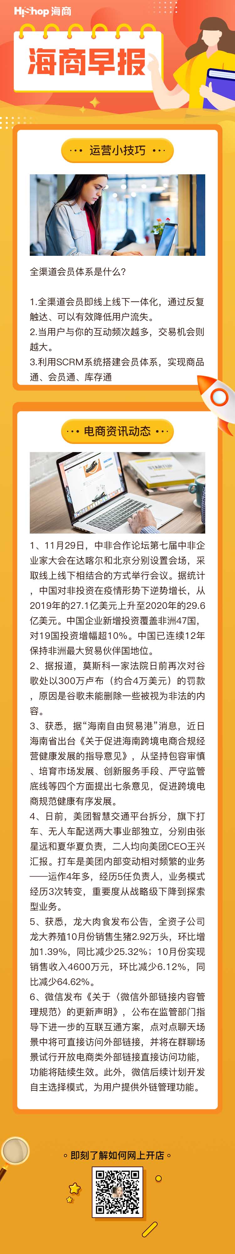 HiShop电商早报——2021年11月30日
