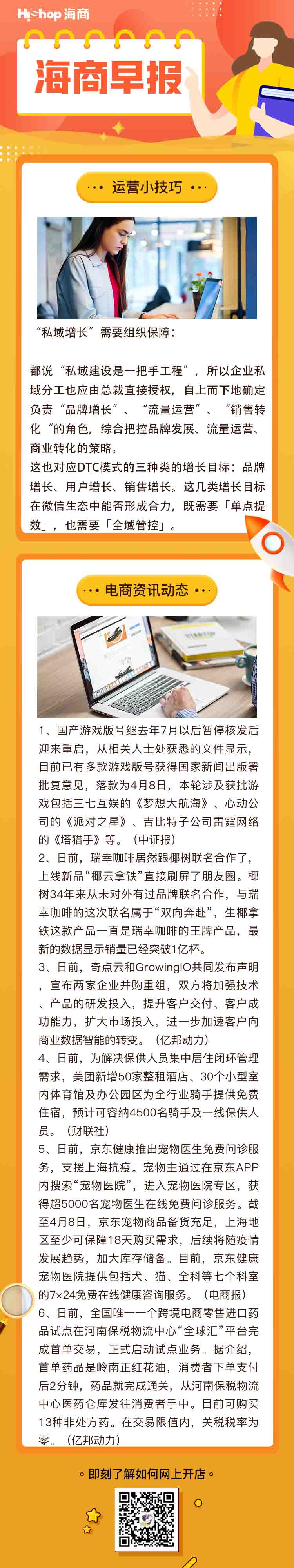 HiShop电商早报——2022年4月12日